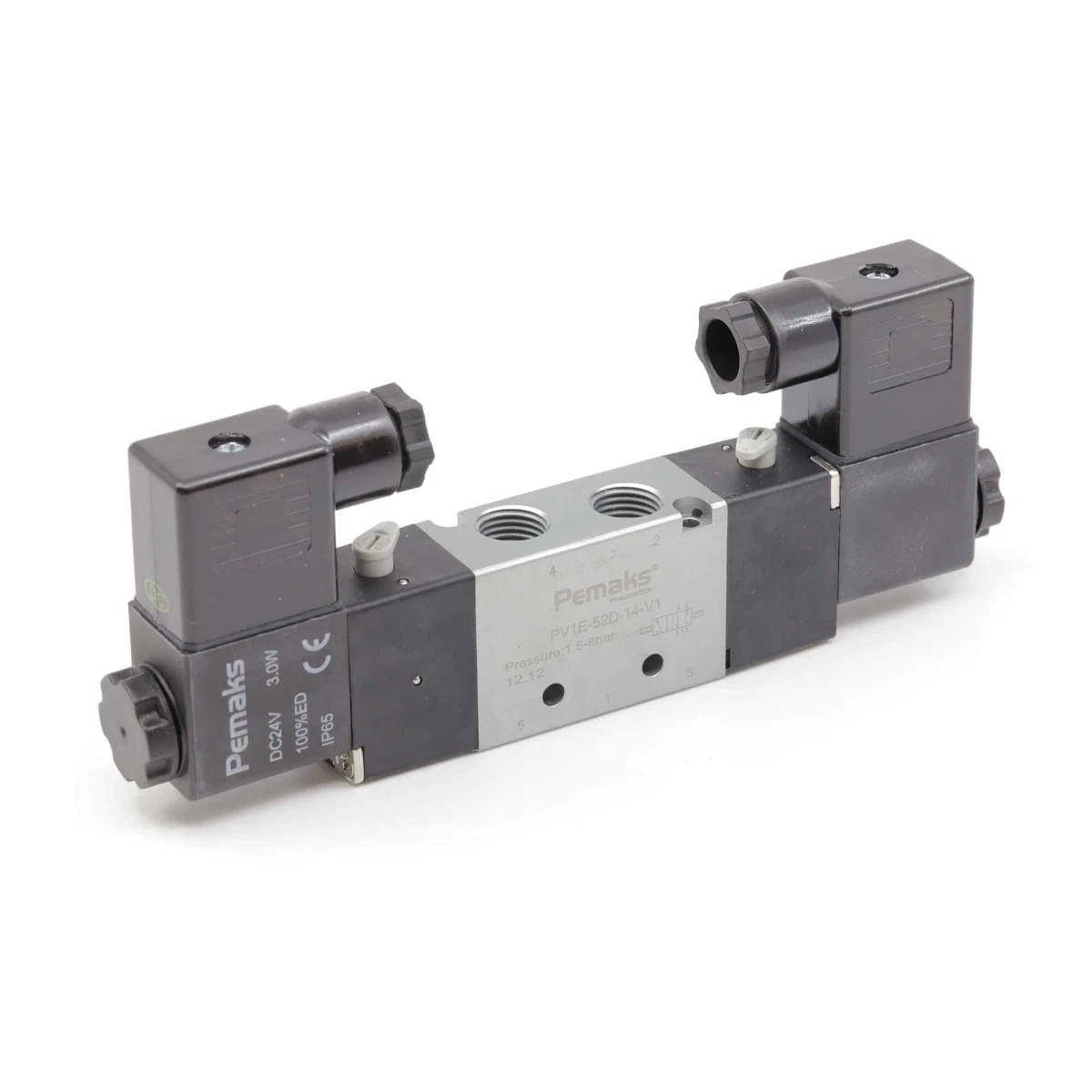 5/2D Çift Bobinli Solenoid Valf