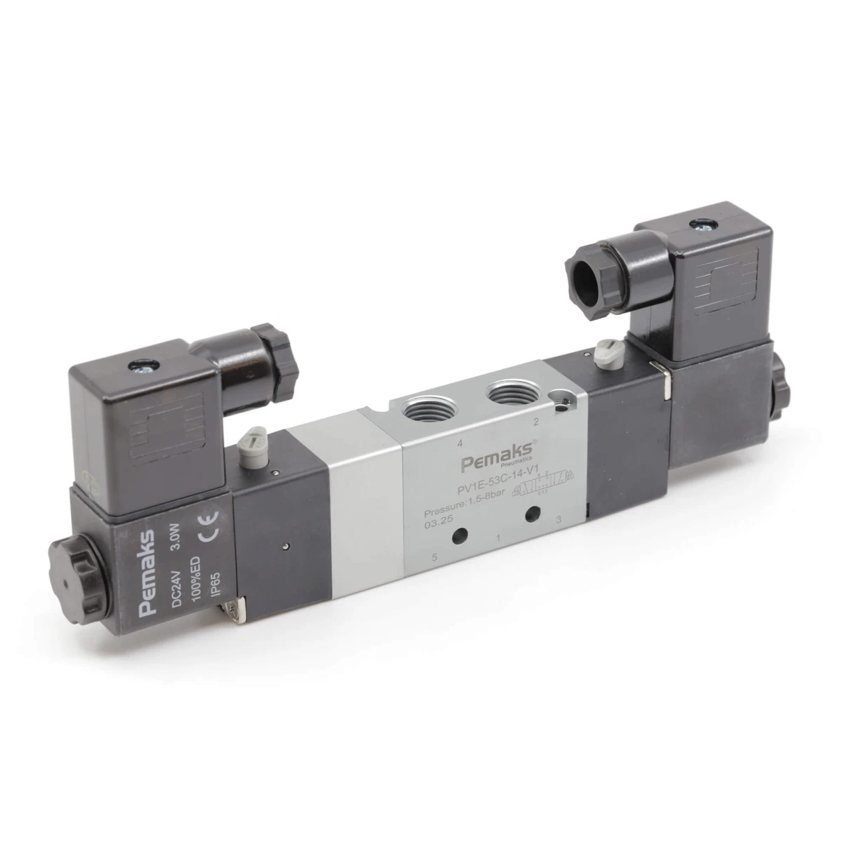 5/3C-E-P Solenoid Valf